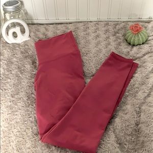 Fabletics High waisted power hold rose leggings